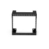 StarTech.com RK812WALLO 8U 19 colių sieninis tinklo stovas - 12 colių gylio 2 stulpų atviras rėmas serverio patalpai, duomenų/AV/IT/kompiuterinei įrangai, skydams su narvelinėmis veržlėmis ir varžtais, talpa 135 svarai, juodas
