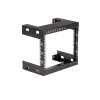 StarTech.com RK812WALLO 8U 19 colių sieninis tinklo stovas - 12 colių gylio 2 stulpų atviras rėmas serverio patalpai, duomenų/AV/IT/kompiuterinei įrangai, skydams su narvelinėmis veržlėmis ir varžtais, talpa 135 svarai, juodas
