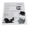 StarTech.com RK812WALLO 8U 19 colių sieninis tinklo stovas - 12 colių gylio 2 stulpų atviras rėmas serverio patalpai, duomenų/AV/IT/kompiuterinei įrangai, skydams su narvelinėmis veržlėmis ir varžtais, talpa 135 svarai, juodas