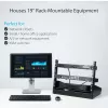 StarTech.com 2-Post 8U stalinis serverių stovas, atviras rėmas 19 colių kompiuterinis stovas, kompaktiškas tinklo stovas AV / studijos / duomenų / IT įrangai - laisvai pastatomas dviejų stulpelių namų / biuro stovas