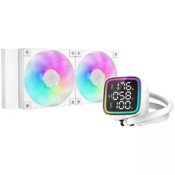 Skysčio aušintuvas DeepCool LD240 Baltas 240mm radiatorius su RGB ventiliatoriais