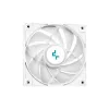 Skysčio aušintuvas DeepCool LE520 WH — 120 mm ventiliatorius, 220 W TDP, baltas, tinka LGA 1150/1151/1155/1200/1700 ir AM4/AM5