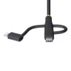 StarTech.com 3,3 pėdų (1 m) Patvarus USB Daugiafunkcis Įkrovimo Laidas, USB į Lightning/Micro-USB/Type-C, Apple MFi Sertifikuotas, Aramidinis Apvalkalas, Universalus 3-in-1 USB Įkroviklio Laidas iPhone/iPad/Android