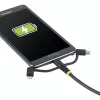 StarTech.com 3,3 pėdų (1 m) Patvarus USB Daugiafunkcis Įkrovimo Laidas, USB į Lightning/Micro-USB/Type-C, Apple MFi Sertifikuotas, Aramidinis Apvalkalas, Universalus 3-in-1 USB Įkroviklio Laidas iPhone/iPad/Android