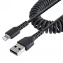 StarTech.com 1m USB–Lightning kabelis, susukamas, MFi sertifikuotas, juodas