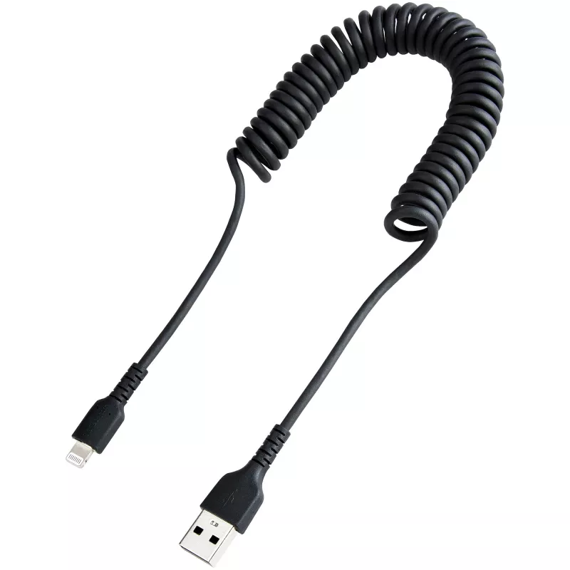 StarTech.com 1m USB–Lightning kabelis, susukamas, MFi sertifikuotas, juodas