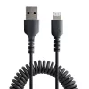 StarTech.com 1m USB–Lightning kabelis, susukamas, MFi sertifikuotas, juodas