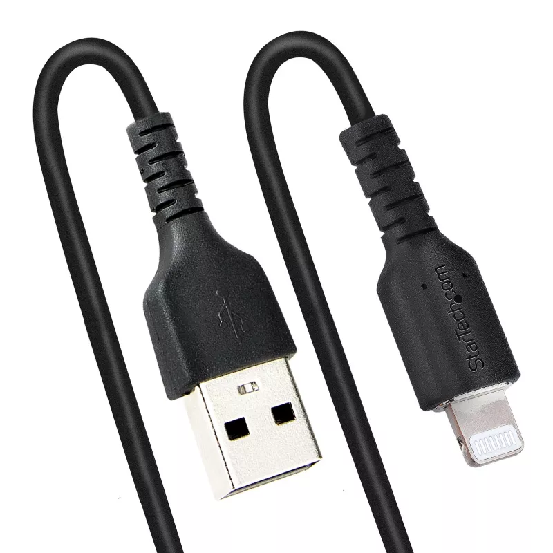 StarTech.com 1m USB–Lightning kabelis, susukamas, MFi sertifikuotas, juodas