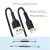 StarTech.com 1m USB–Lightning kabelis, susukamas, MFi sertifikuotas, juodas