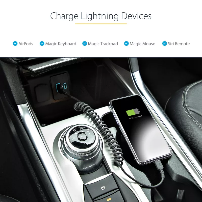 StarTech.com 1m USB–Lightning kabelis, susukamas, MFi sertifikuotas, juodas