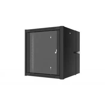 Sieninis 12U tinklo spintos stovas Lanview RWP12U45BL-D, juodas