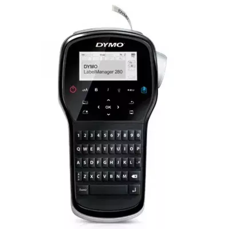 Etikečių spausdintuvas Dymo LabelManager 280 – terminis perkėlimas, D1 juosta 6/9/12 mm, įkraunamas, LCD, QWERTY