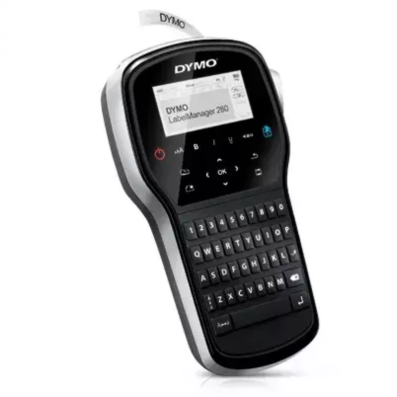 Etikečių spausdintuvas Dymo LabelManager 280 – terminis perkėlimas, D1 juosta 6/9/12 mm, įkraunamas, LCD, QWERTY