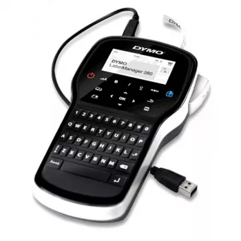Etikečių spausdintuvas Dymo LabelManager 280 – terminis perkėlimas, D1 juosta 6/9/12 mm, įkraunamas, LCD, QWERTY