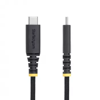 StarTech.com 6ft (2m) USB-C įkrovimo laidas, patvarus ir itin lankstus, 240W (5A) PD EPR, USB 2.0 nešiojamojo kompiuterio įkrovimo laidas, USB-IF sertifikuotas, tvirtas USB-C įkrovimo kabelis