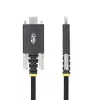 StarTech.com 2m USB-C įkrovimo laidas su šoniniais fiksavimo varžtais, 240W (5A) PD EPR, dvigubas silikono/pintas apvalkalas, USB 2.0, USB-IF sertifikuotas, tvirtas USB-C įkrovimo laidas