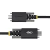 StarTech.com 2m USB-C įkrovimo laidas su šoniniais fiksavimo varžtais, 240W (5A) PD EPR, dvigubas silikono/pintas apvalkalas, USB 2.0, USB-IF sertifikuotas, tvirtas USB-C įkrovimo laidas