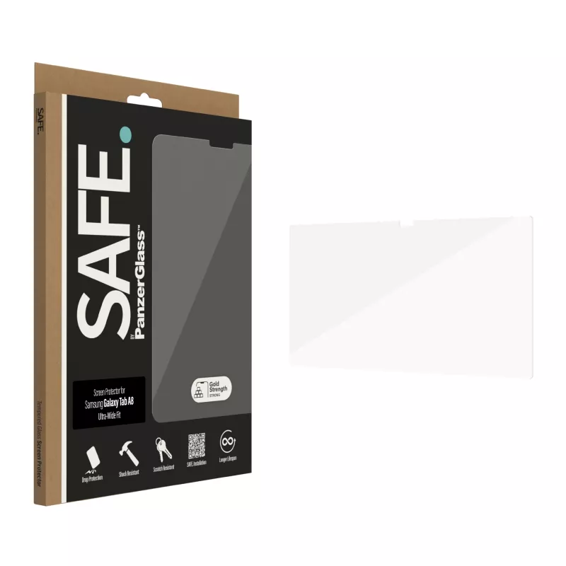 Apsauginis stiklas PanzerGlass SAFE. Samsung Galaxy Tab A8 itin platus