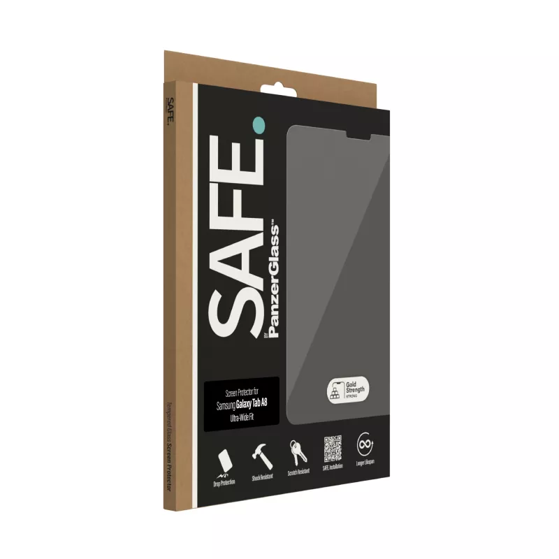Apsauginis stiklas PanzerGlass SAFE. Samsung Galaxy Tab A8 itin platus