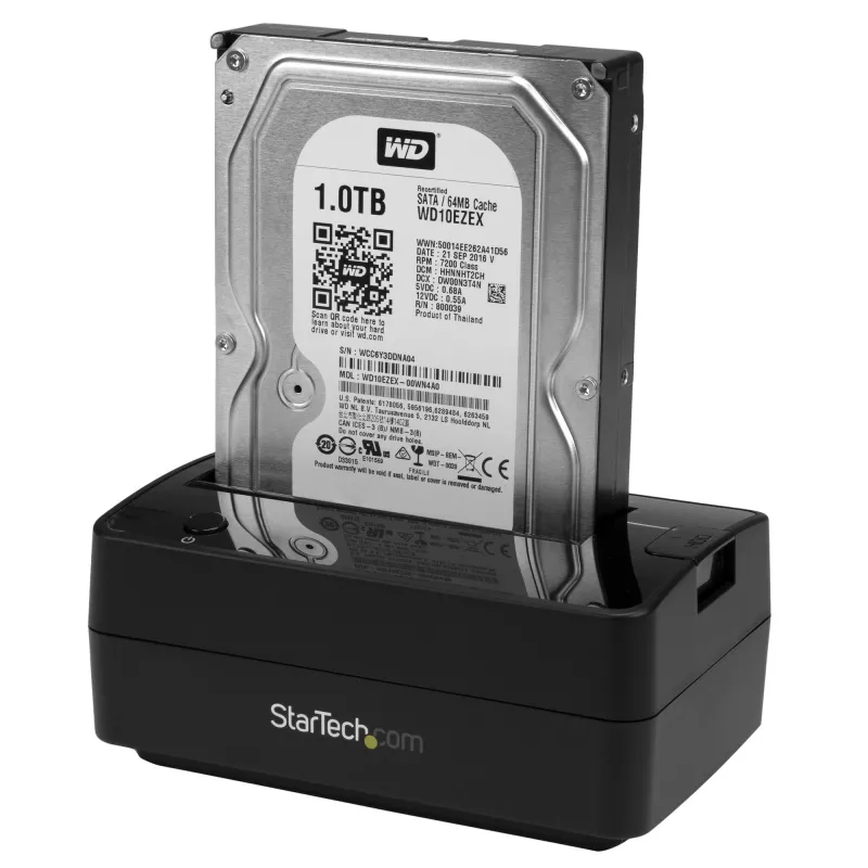 StarTech.com vieno lizdo USB 3.1 / eSATA į SATA kietojo disko dokas, USB 3.1 (10 Gbps) išorinis 2,5/3,5 colio SATA III HDD/SSD dokas, viršutinis įdėjimas