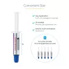 „StarTech.com“ šiluminė pasta, 5 pakuotė sandariuose švirkštuose (po 1,5 g), metalo oksido junginys, CPU radiatoriaus tepalas