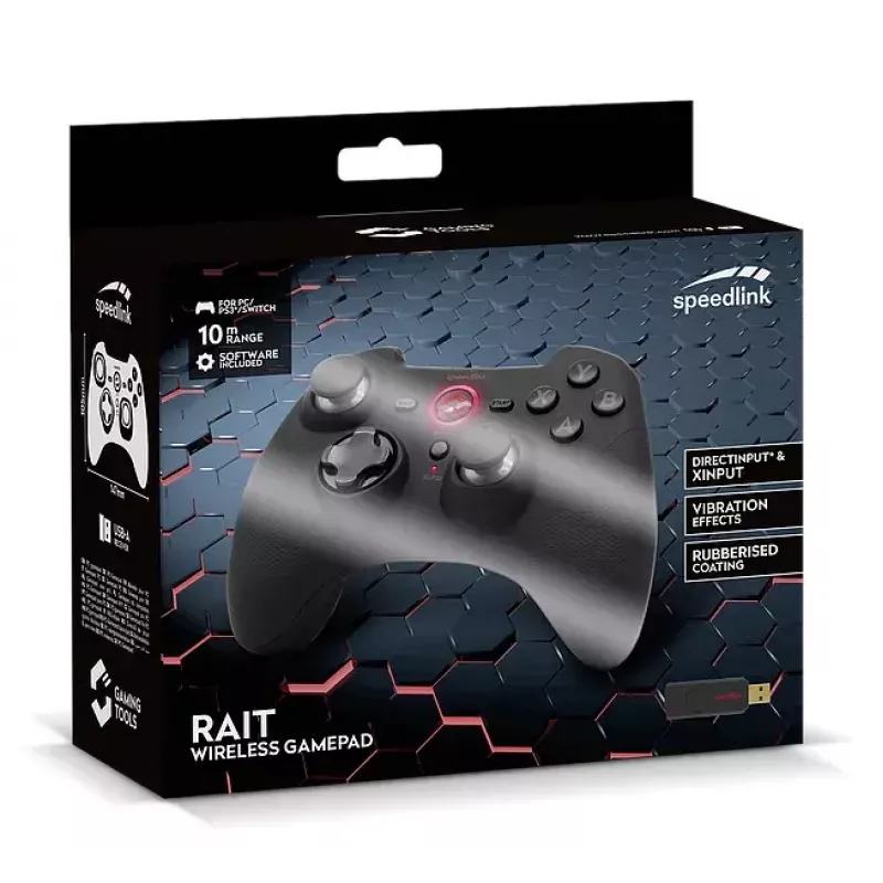 Belaidis žaidimų pultas SPEEDLINK RAIT Black RF