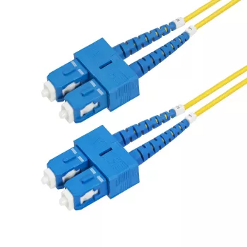 StarTech.com 3m (9.8ft) SC į SC (UPC) OS2 vienmodis dvigubas šviesolaidinis kabelis, 9/125µm, 40G/100G Zipcord, atsparus lenkimui, maži įterpimo nuostoliai - LSZH šviesolaidinis jungiamasis laidas