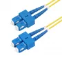 StarTech.com 3m (9.8ft) SC į SC (UPC) OS2 vienmodis dvigubas šviesolaidinis kabelis, 9/125µm, 40G/100G Zipcord, atsparus lenkimui, maži įterpimo nuostoliai - LSZH šviesolaidinis jungiamasis laidas