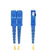 StarTech.com SMLCSC-OS2-2M 2m (6,6ft) LC–SC (UPC) OS2 vienmodis dupleksinis optinio pluošto jungiamasis laidas, 9/125µm, pritaikytas lazeriams, 10G/100G, atsparus lenkimui, mažas įterpimo slopinimas, LSZH, geltonas