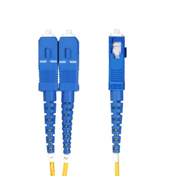 StarTech.com 5m (16.4ft) LC į SC (UPC) OS2 vienmodis dvipusis šviesolaidinis kabelis, 9/125µm, 100G, nelenkiamas, maži nuostoliai - LSZH šviesolaidinis trumpiklis