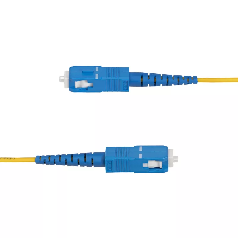 StarTech.com 2m (6,6 pėdos) LC į SC (UPC) OS2 vienmodžio simplekso šviesolaidinis kabelis, 9/125 µm, 40G/100G, atsparus lenkimui, maži įterpimo nuostoliai – LSZH šviesolaidinis trumpiklis