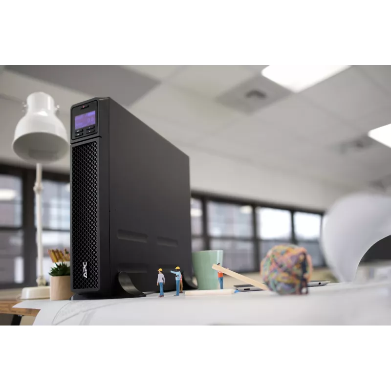 APC Smart-UPS On-Line, 3kVA, bokštinis, 208V/230V, 6x C13+2x C19 IEC lizdai, SmartSlot, prailgintas veikimo laikas, be bėgių komplekto