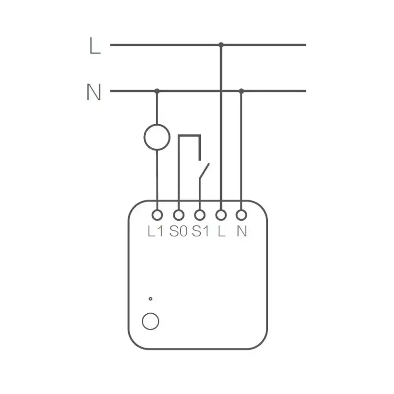 AQARA Smart Home Vieno jungiklio modulis T1 su nuliniu laidu (SSM-U01)