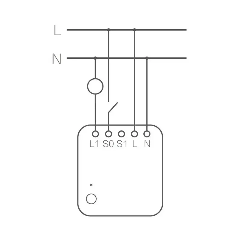 AQARA Smart Home Vieno jungiklio modulis T1 su nuliniu laidu (SSM-U01)