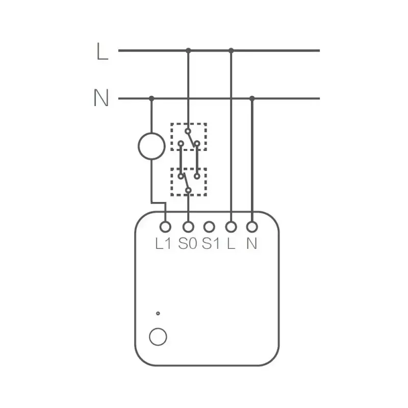 AQARA Smart Home Vieno jungiklio modulis T1 su nuliniu laidu (SSM-U01)