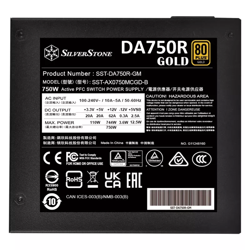Maitinimo blokas Silverstone SST-DA750R-GMA 750 W