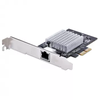 StarTech.com 1 prievado 10Gbps PCIe tinklo adapterio kortelė, tinklo kortelė kompiuteriui/serveriui, šešių greičių PCIe Ethernet kortelė su Jumbo Frame palaikymu, NIC/LAN sąsajos kortelė, 10GBASE-T ir NBASE-T