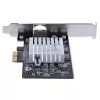 StarTech.com 1 prievado 10Gbps PCIe tinklo adapterio kortelė, tinklo kortelė kompiuteriui/serveriui, šešių greičių PCIe Ethernet kortelė su Jumbo Frame palaikymu, NIC/LAN sąsajos kortelė, 10GBASE-T ir NBASE-T