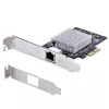 StarTech.com 1 prievado 10Gbps PCIe tinklo adapterio kortelė, tinklo kortelė kompiuteriui/serveriui, šešių greičių PCIe Ethernet kortelė su Jumbo Frame palaikymu, NIC/LAN sąsajos kortelė, 10GBASE-T ir NBASE-T