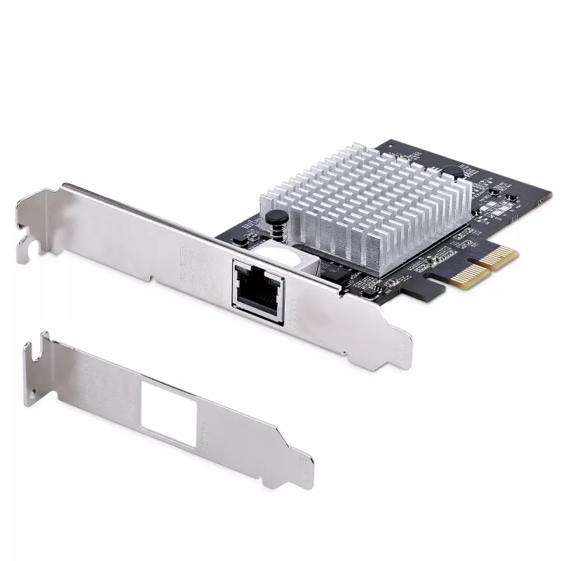 StarTech.com 1 prievado 10Gbps PCIe tinklo adapterio kortelė, tinklo kortelė kompiuteriui/serveriui, šešių greičių PCIe Ethernet kortelė su Jumbo Frame palaikymu, NIC/LAN sąsajos kortelė, 10GBASE-T ir NBASE-T