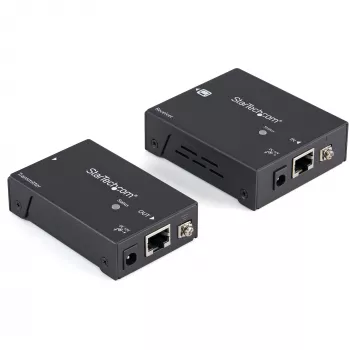 StarTech.com HDMI per CAT5e HDBaseT plėtiklis - 4K - TAA, 4096 x 2160 pikselių, AV siųstuvas ir imtuvas, 100 m, Juoda