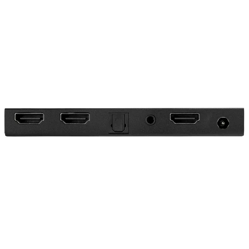 StarTech.com 2 prievadų HDMI skirstytuvas (1x2) – 4K 60Hz UHD HDMI 2.0 garso ir vaizdo skirstytuvas su keitikliu ir garso išgavimu (3,5 mm / SPDIF) – Dvigubas HDMI skirstytuvas (1 įėjimas, 2 išėjimai) – EDID kopijavimas – TV / projektoriui