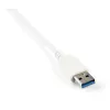 StarTech.com 3 prievadų nešiojamas USB 3.0 šakotuvas su Gigabit Ethernet - įmontuotas kabelis