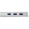 StarTech.com 3 prievadų nešiojamas USB 3.0 šakotuvas su Gigabit Ethernet - įmontuotas kabelis
