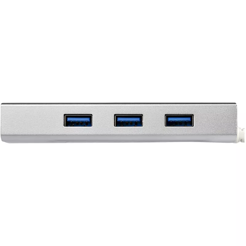 StarTech.com 3 prievadų nešiojamas USB 3.0 šakotuvas su Gigabit Ethernet - įmontuotas kabelis