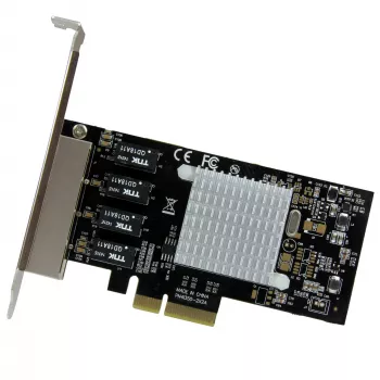 „StarTech.com“ 4 prievadų „Gigabit Ethernet“ tinklo plokštė – PCI Express, Intel I350 NIC