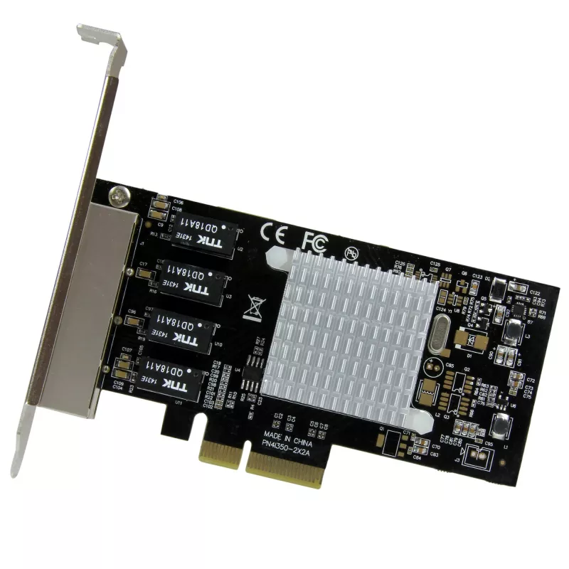 „StarTech.com“ 4 prievadų „Gigabit Ethernet“ tinklo plokštė – PCI Express, Intel I350 NIC