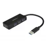 StarTech.com 4 prievadų USB 3.0 šakotuvas (SuperSpeed 5Gbps) su greitu įkrovimu – nešiojamas USB 3.2 Gen1 Type-A šakotuvas nešiojamam/stacionariam kompiuteriui – maitinamas iš USB arba iš tinklo – mini/kompaktiškas
