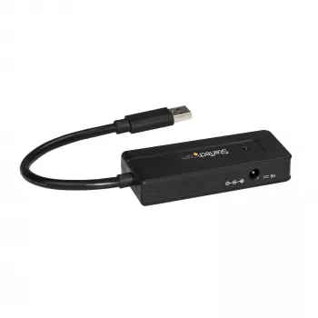 StarTech.com 4 prievadų USB 3.0 šakotuvas (SuperSpeed 5Gbps) su greitu įkrovimu – nešiojamas USB 3.2 Gen1 Type-A šakotuvas nešiojamam/stacionariam kompiuteriui – maitinamas iš USB arba iš tinklo – mini/kompaktiškas