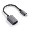 USB kabelis Satechi ST-UCATCM USB-C į USB-A, USB 3.2 Gen 1 (5 Gbps), pilka